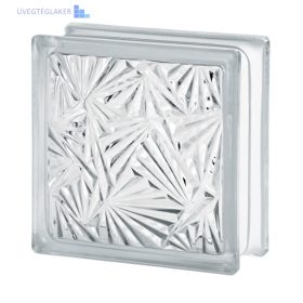 Üvegtégla Clear 1919/8 Cuneis jégvirágmintás