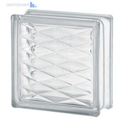 Üvegtégla Clear 1919/8 Lozenge trapézmintás 