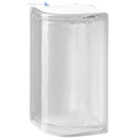 Üvegtégla Clear 19/8 Arctic 90°-os íves sarok