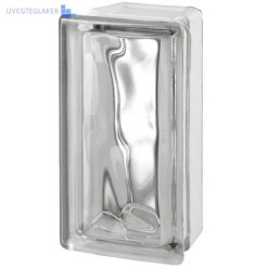   Üvegtégla Clear 19/8 Allbend Wave hullámos 45°-os íves sarok
