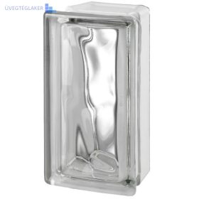   Üvegtégla Clear 19/8 Allbend Wave hullámos 45°-os íves sarok