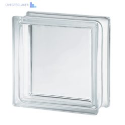 Üvegtégla Clear 1919/8 Clearview minta nélküli 