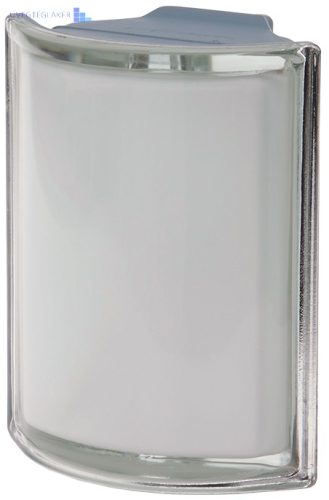 Üvegtégla New Colour BIANCO O MET sarok 