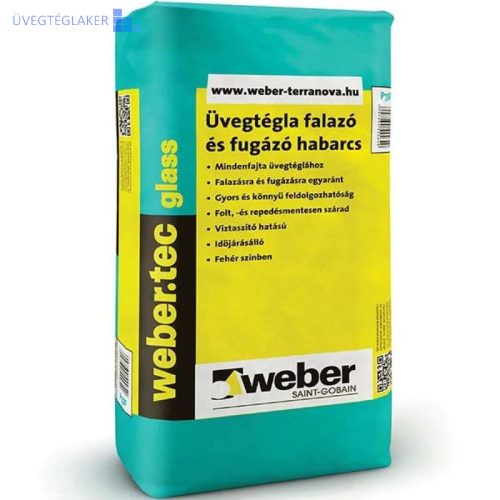 Webertec glass üvegtégla-falazó és fugázóhabarcs 25kg