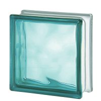 Színezett anyagú üvegtégla